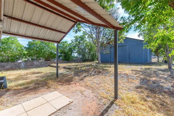 a backyard of a house