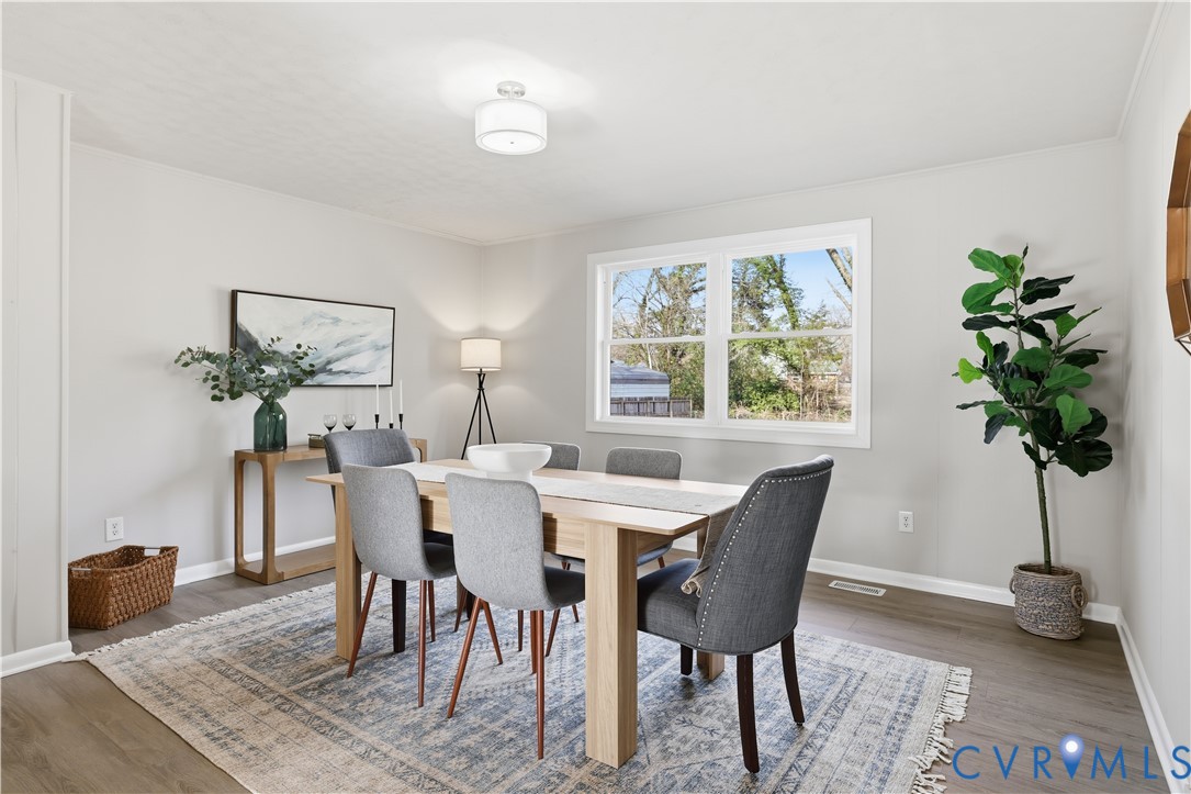 4400 Treely Road Chester, VA 23831 - Photo 20 of 34 a view of a dining room with furniture window and wooden floor