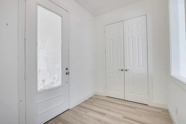 a view of an entryway door