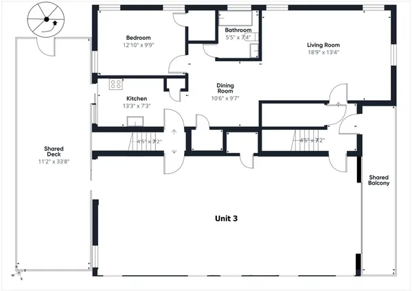 $1,250 | 5110 Academy Street, Unit 4, Houston, TX 77005