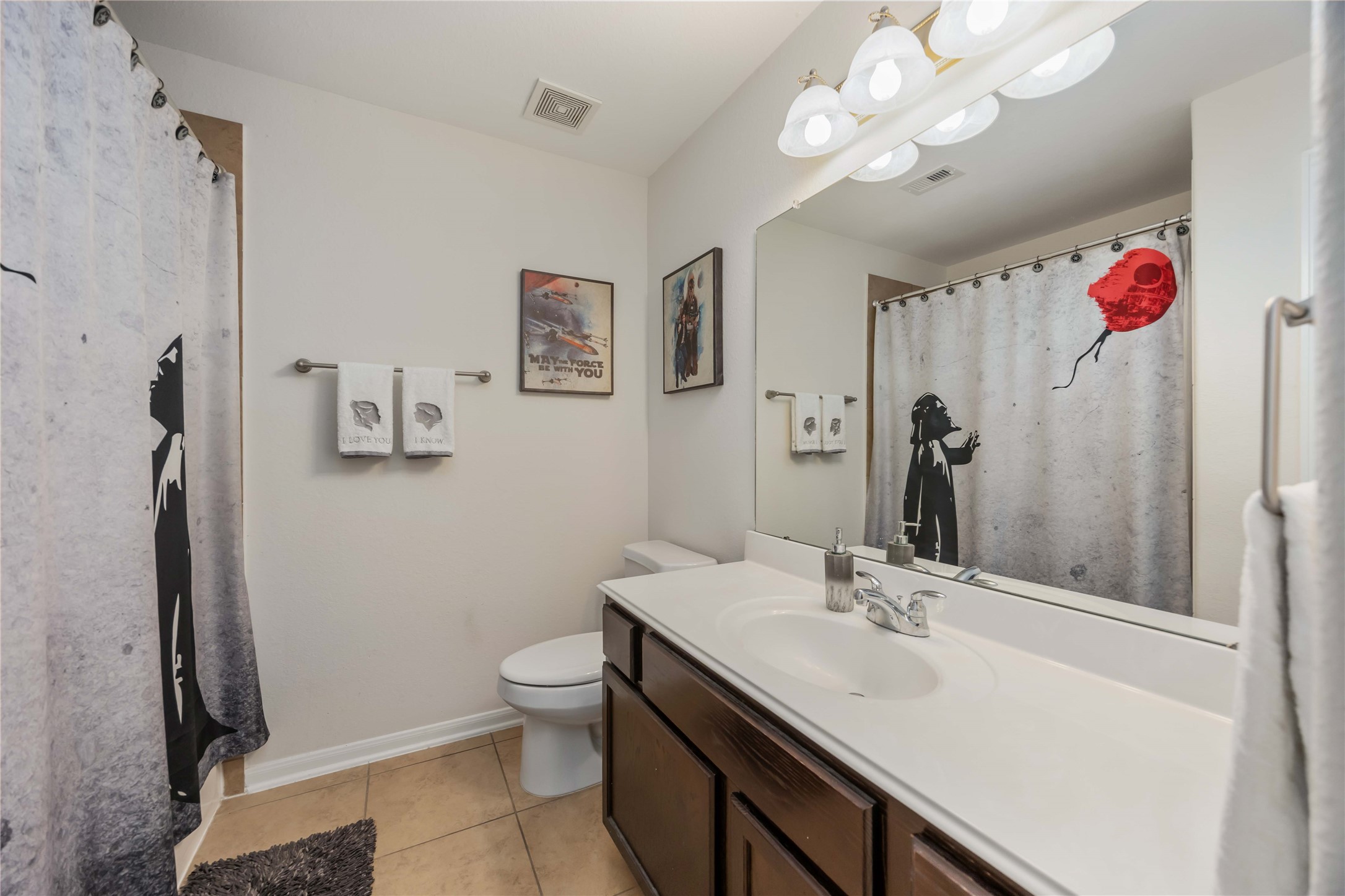 2019 Falcon Reach Drive Houston, TX 77080 - Photo 18 of 30 a bathroom with a sink vanity granite and toilet