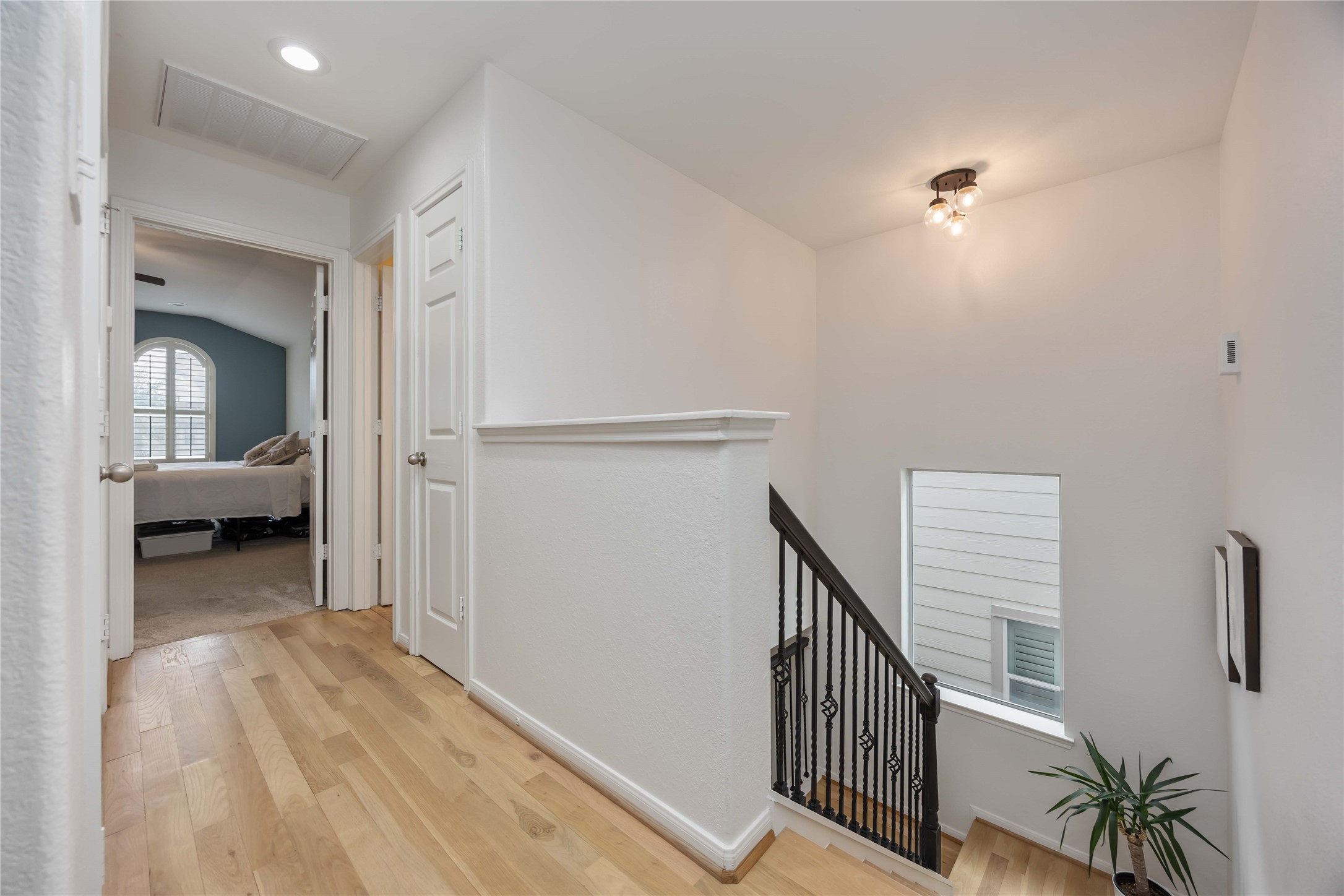 2019 Falcon Reach Drive Houston, TX 77080 - Photo 19 of 30 a view of a hallway view with staircase