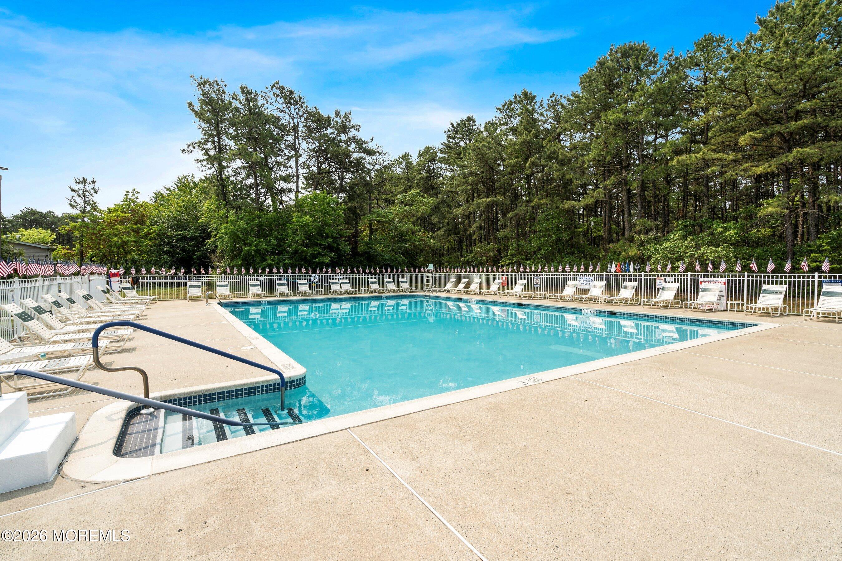 536 Momosa Way Whiting, NJ 08759 - Photo 45 of 54 a swimming pool with trees in the background