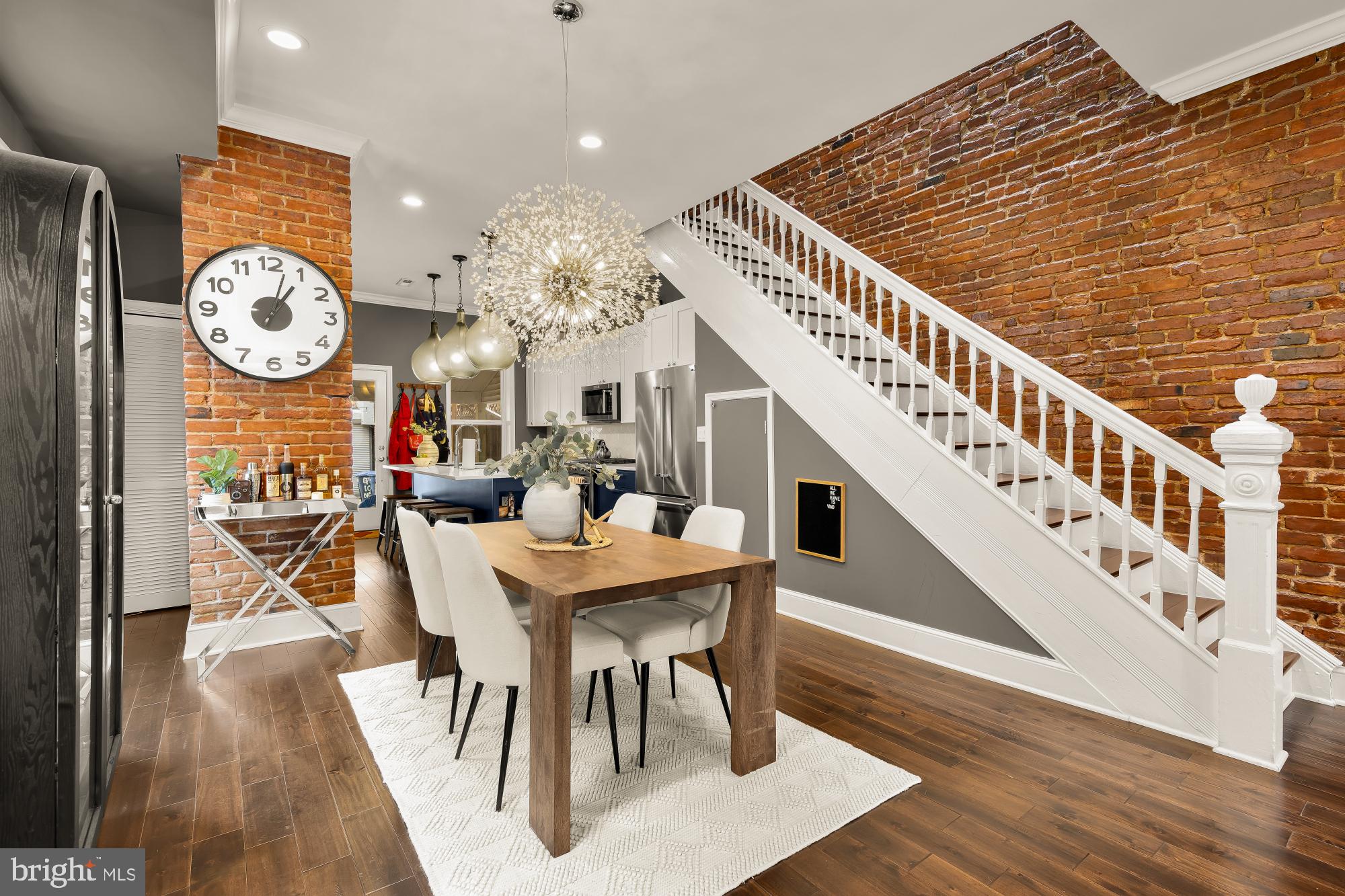 421 10th Street Northeast Washington, DC 20002 - Photo 12 of 61 a dining room with furniture entryway and wooden floor