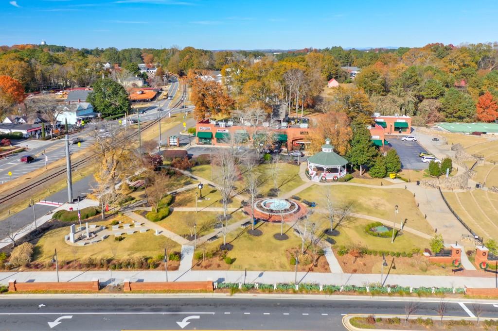 304 Liberty Way Woodstock, GA 30188 - Photo 33 of 42 an aerial view of residential houses with outdoor space