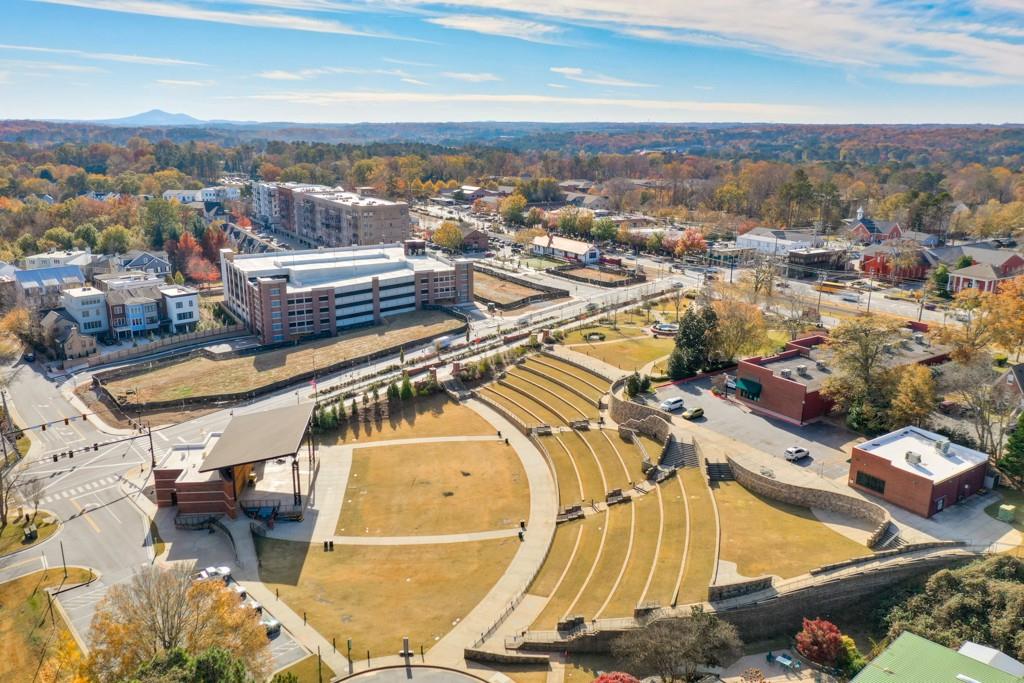 304 Liberty Way Woodstock, GA 30188 - Photo 35 of 42 an aerial view of residential houses with outdoor space