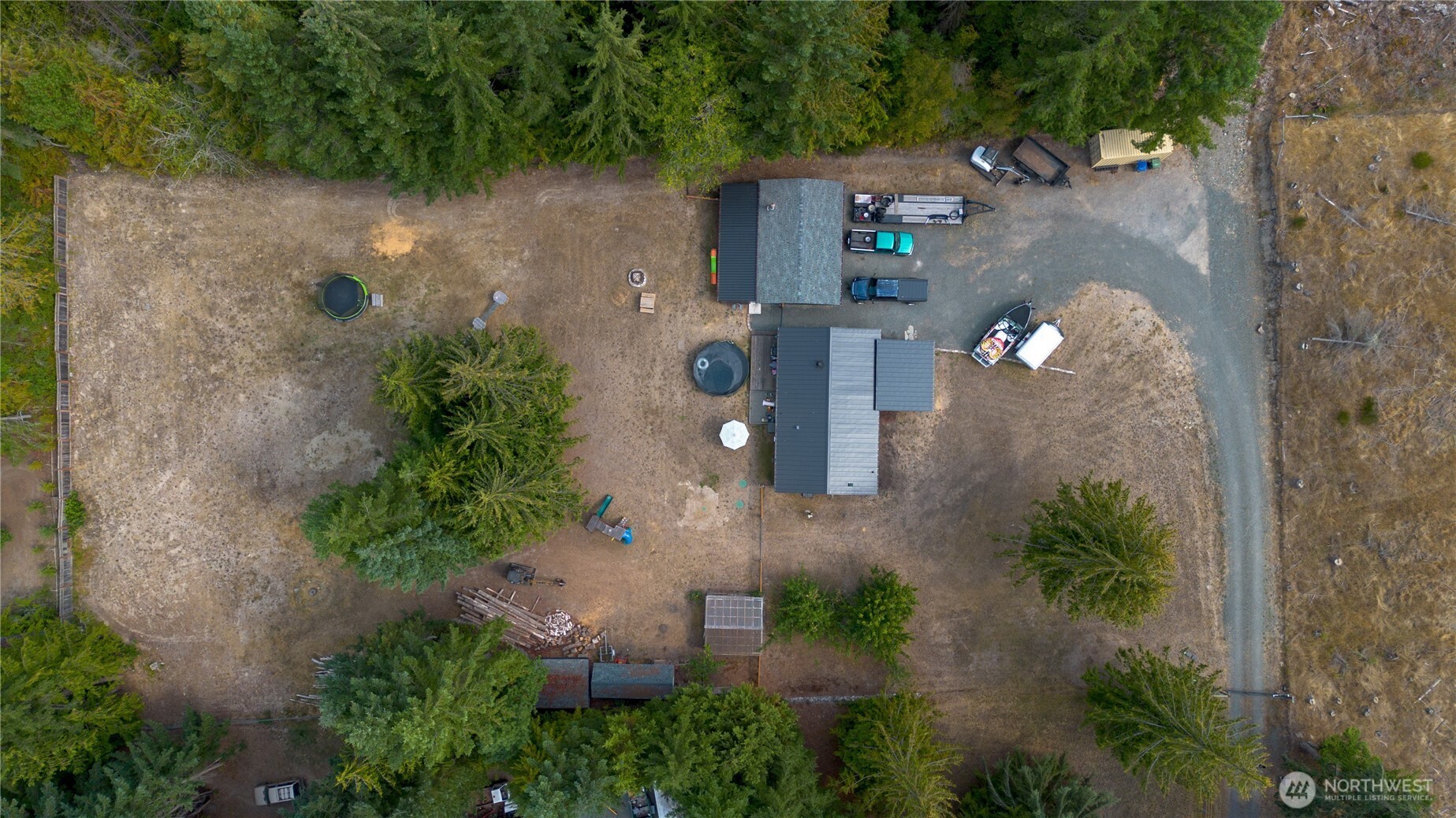 693 John Jacobs Road Port Angeles, WA 98362 - Photo 3 of 30 an aerial view of a house with outdoor space