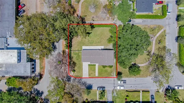an aerial view of a houses