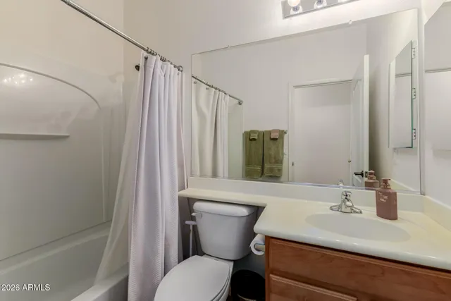 a view of a room with rack on the wall