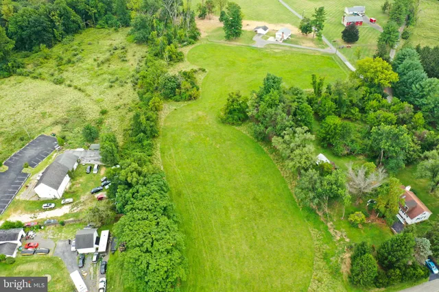 a view of a garden with an outdoor space