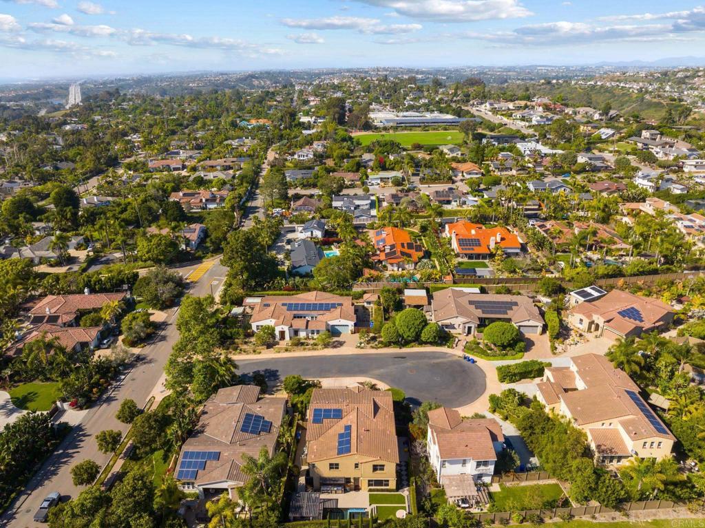 809 Dolphin Circle Encinitas, CA 92024 - Photo 66 of 71 an aerial view of residential building and parking space