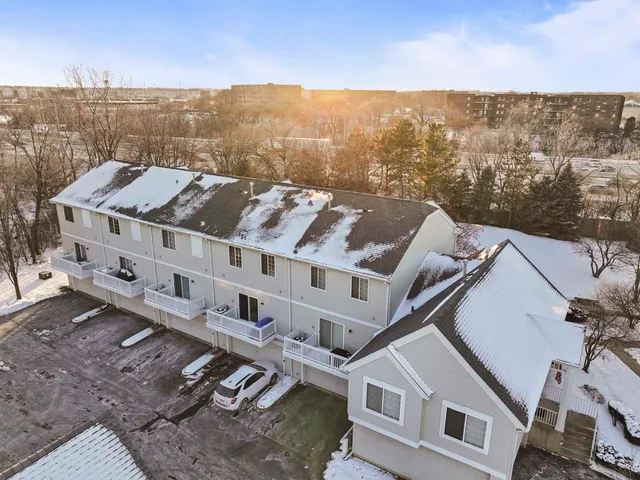a view of a city with tall buildings