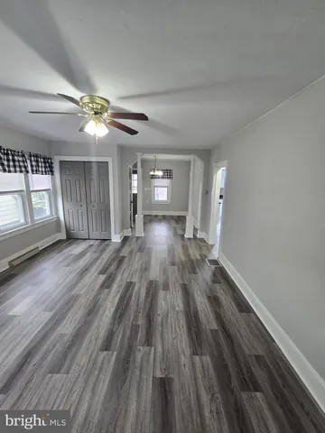 a view of a livingroom with a chandelier