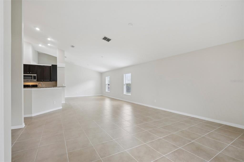 106 Star Shell Drive Apollo Beach, FL 33572 - Photo 10 of 33 an empty room with fireplace and windows