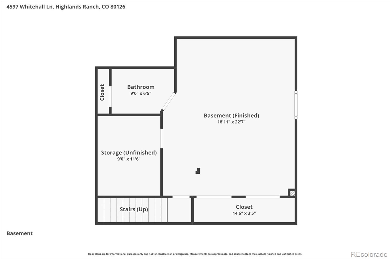 4597 Whitehall Lane Highlands Ranch, CO 80126 - Photo 50 of 50 a picture of a floor plan