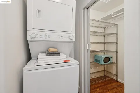 a utility room with washer and dryer