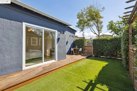a view of a house with a backyard