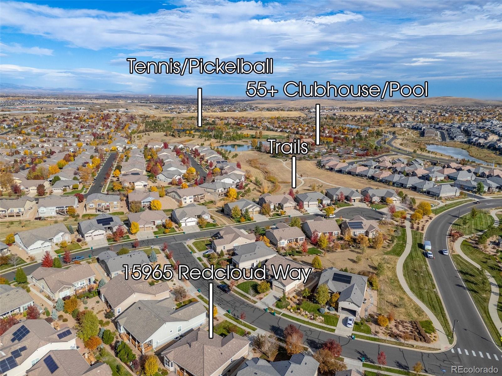 15965 Redcloud Way Broomfield, CO 80023 - Photo 36 of 49 an aerial view of a city