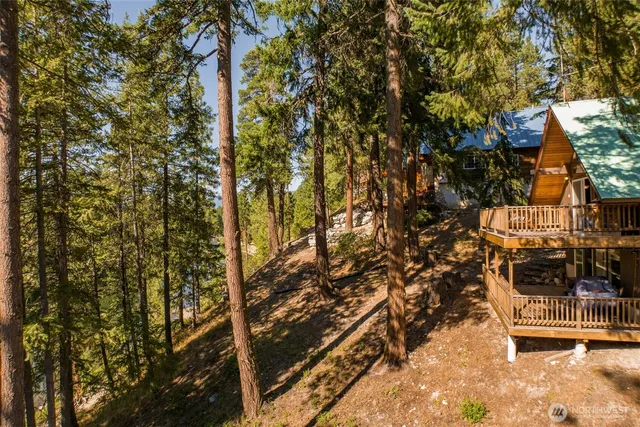 a view of outdoor space and front view of a house