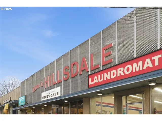 a view of a store with an entrance