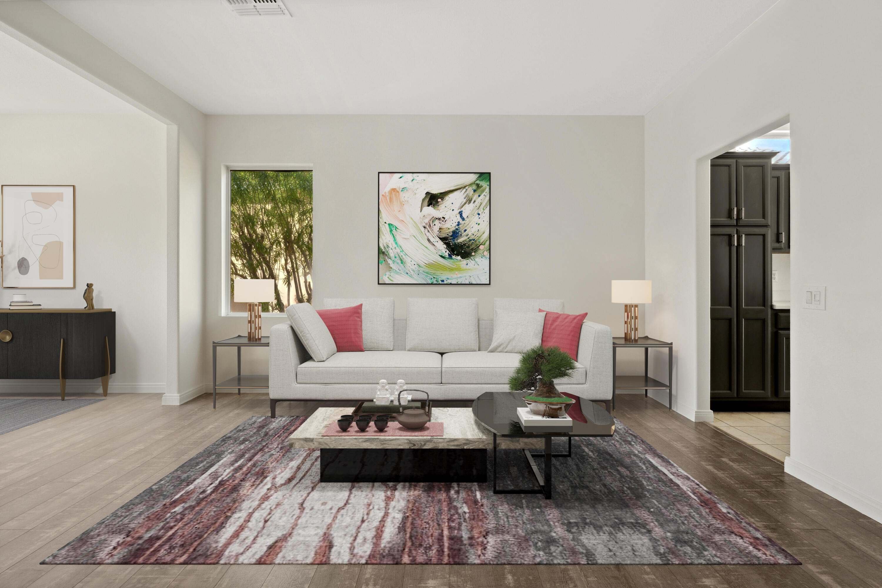 78640 Rainswept Way Palm Desert, CA 92211 - Photo 23 of 37 a living room with furniture and a rug