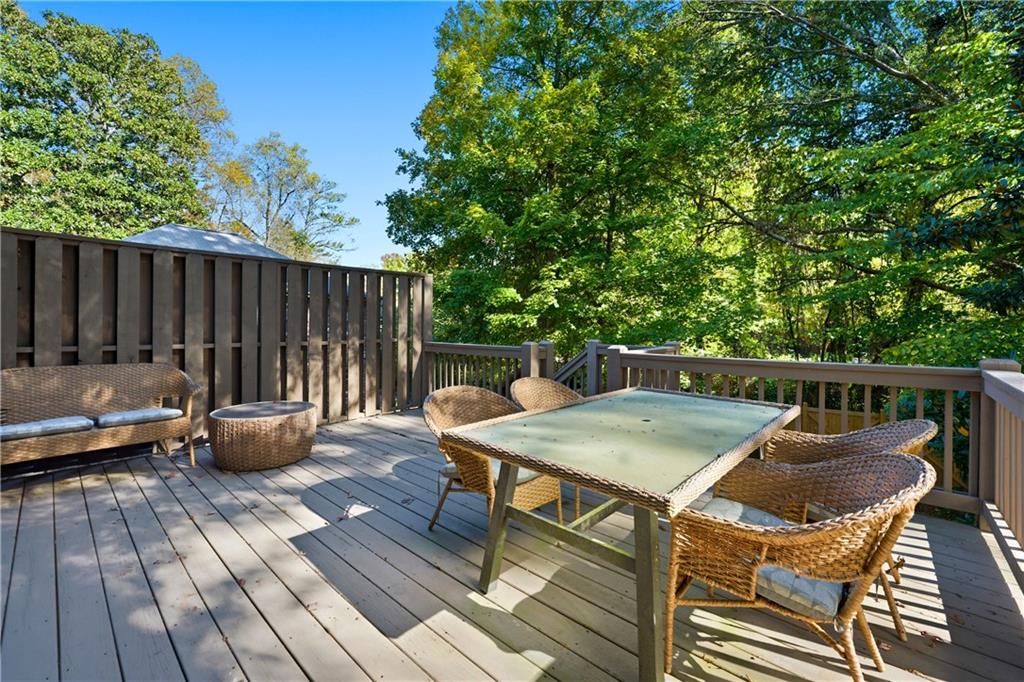 1295 Cumberland Road Northeast Atlanta, GA 30306 - Photo 39 of 71 a view of a patio with wooden floor