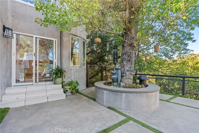 a view of a potted plants on a patio
