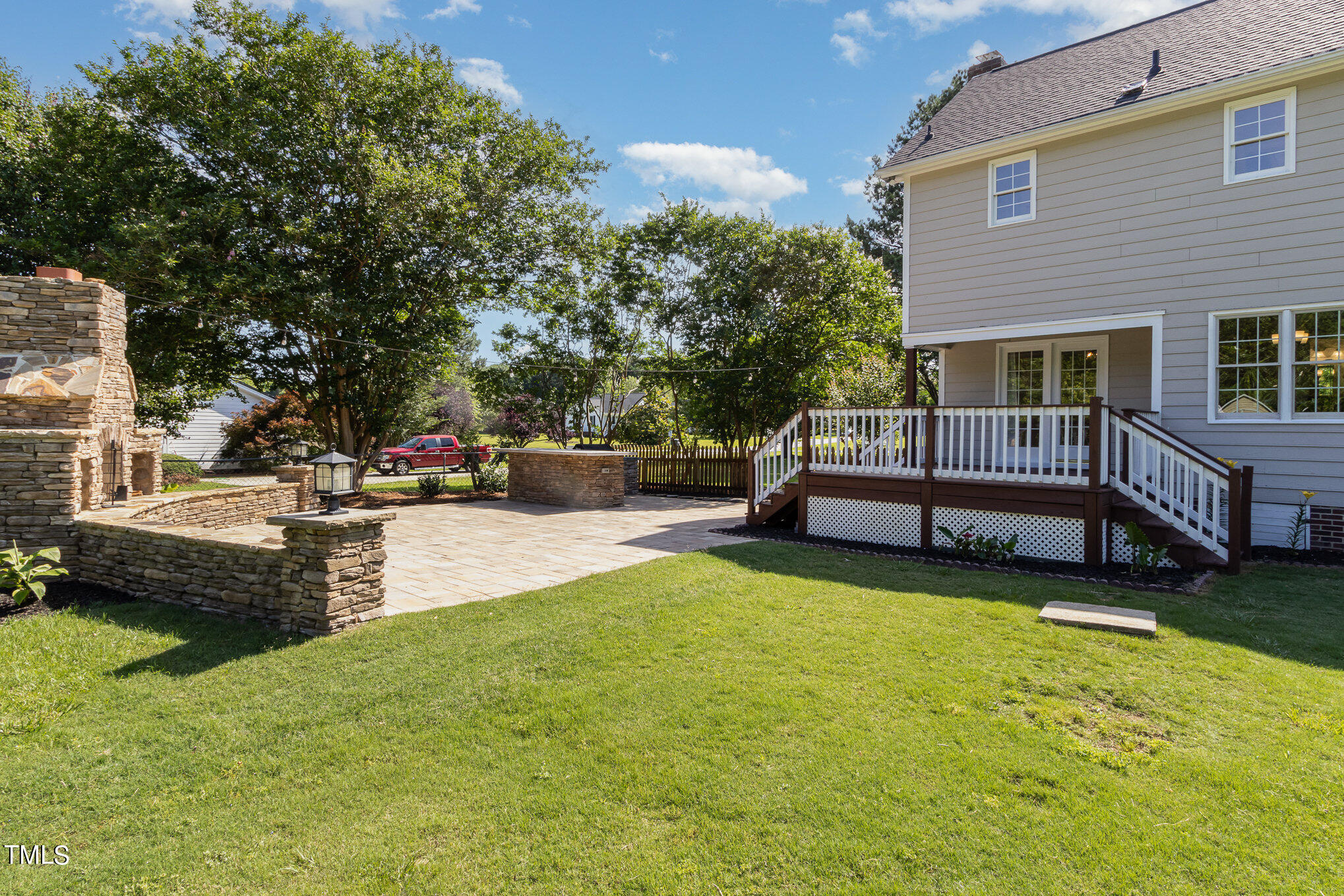 6004 Swales Way Raleigh, NC 27603 - Photo 22 of 24 a view of a house with swimming pool and sitting area