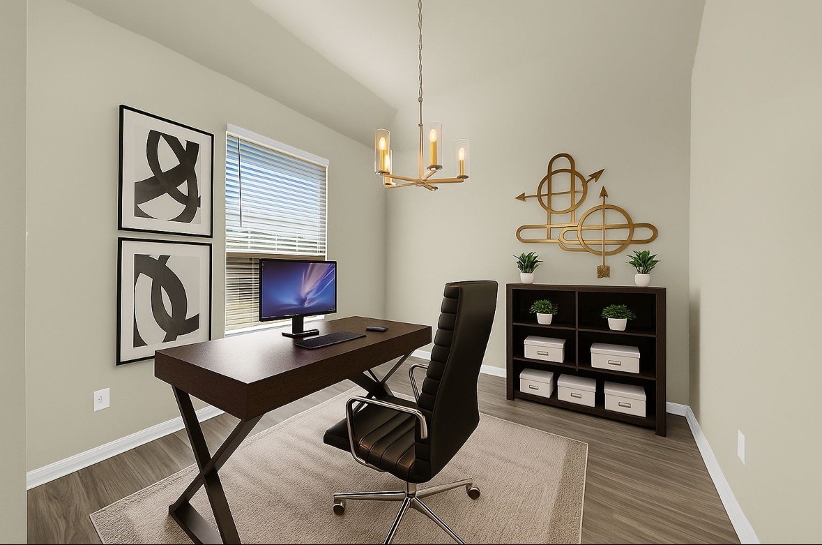 4791 Native Tree Lane Bryan, TX 77845 - Photo 6 of 22 a work room with furniture and wooden floor