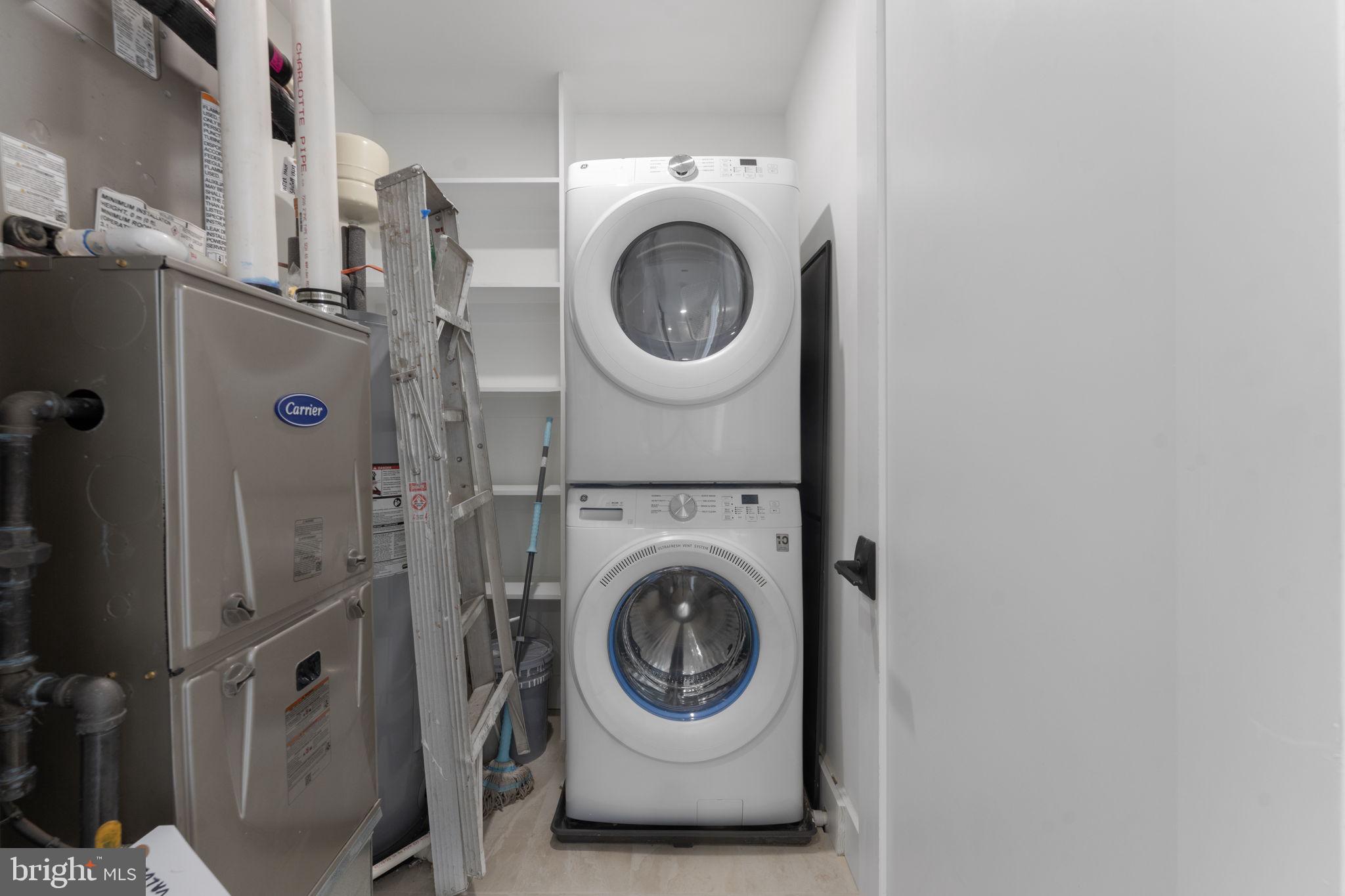 602 U Street Northwest Washington, DC 20001 - Photo 19 of 39 a utility room with dryer and washer
