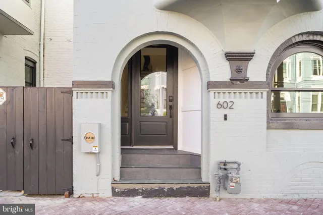 a view of a door with a door