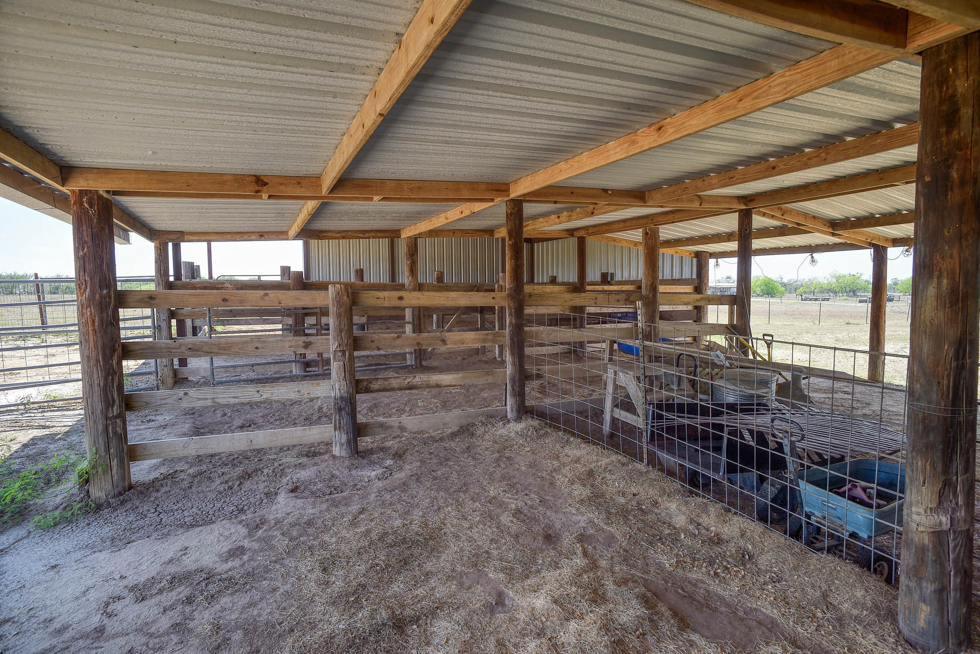 4495 Taylorsville Road Red Rock, TX 78662 - Photo 32 of 40 Stables and corral help manage your large 4-legged babies.
