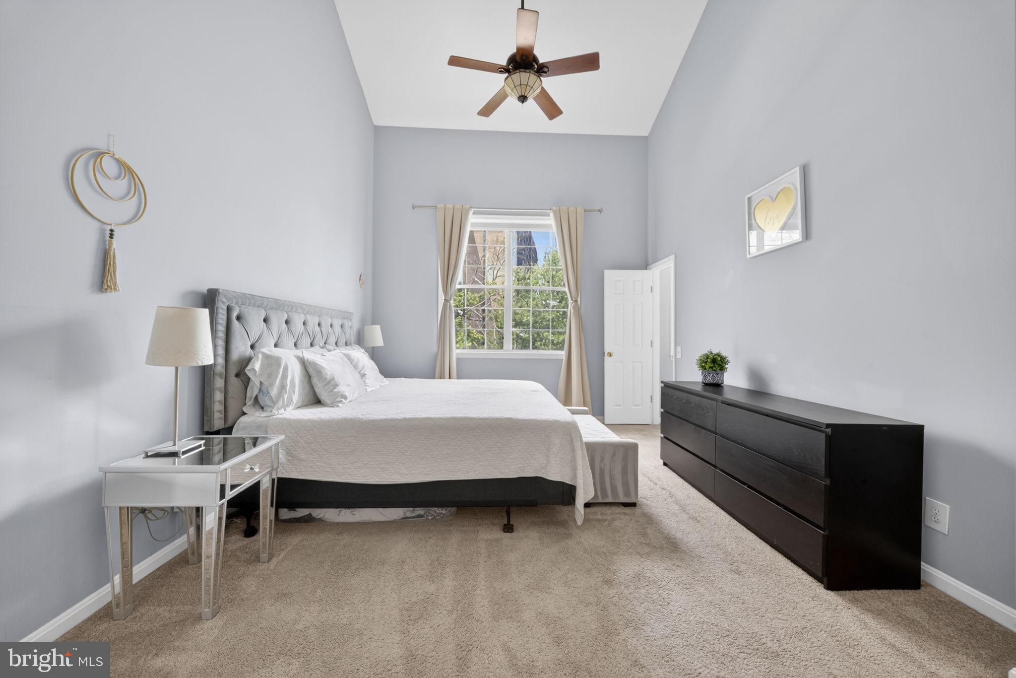 6006 Lincolnia Road Alexandria, VA 22312 - Photo 23 of 42 Serene bedroom with vaulted ceiling.
