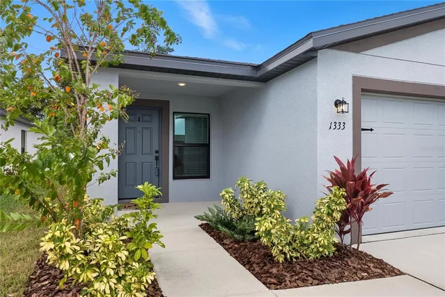 a front view of a house