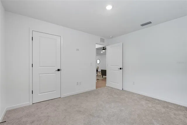 a view of an empty room