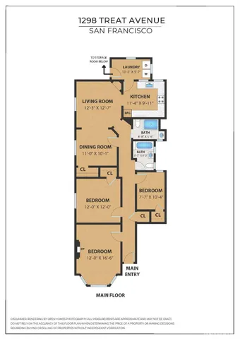 $1,395,000 | 1298 Treat Avenue, San Francisco, CA 94110