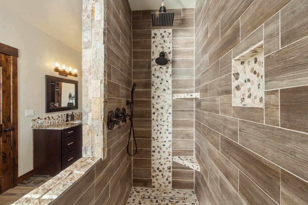 1884 Little Pine Road Donnelly, ID 83615 - Photo 32 of 45 Stunning Shower Upstairs Suite