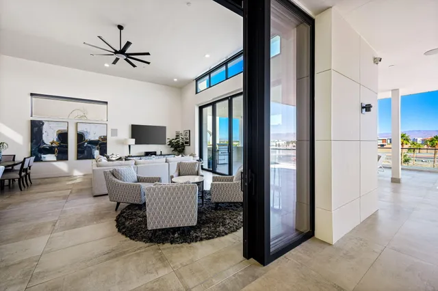 a view of a chairs and table in the terrace