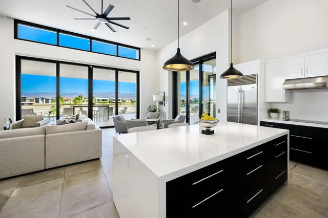 a bathroom with a sink double vanity and a mirror