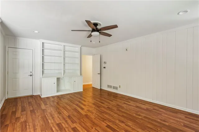 wooden floor in an empty room