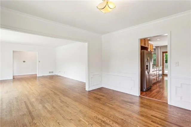 wooden floor in an empty room