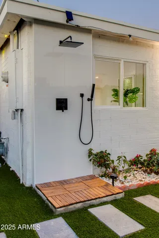 an aerial view of multiple houses