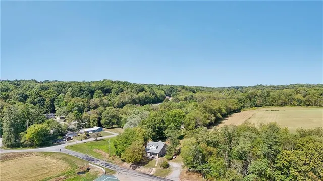 a view of a lake with a mountain in the background