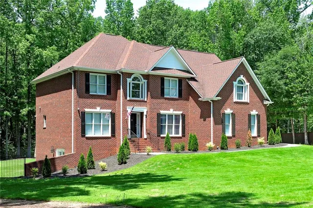 a aerial view of a house