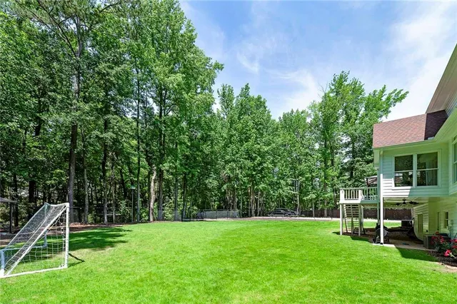 a view of a house with a park