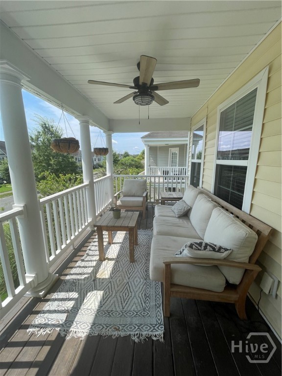 6 Timber Crest Court Savannah, GA 31407 - Photo 15 of 25 Upstairs Patio