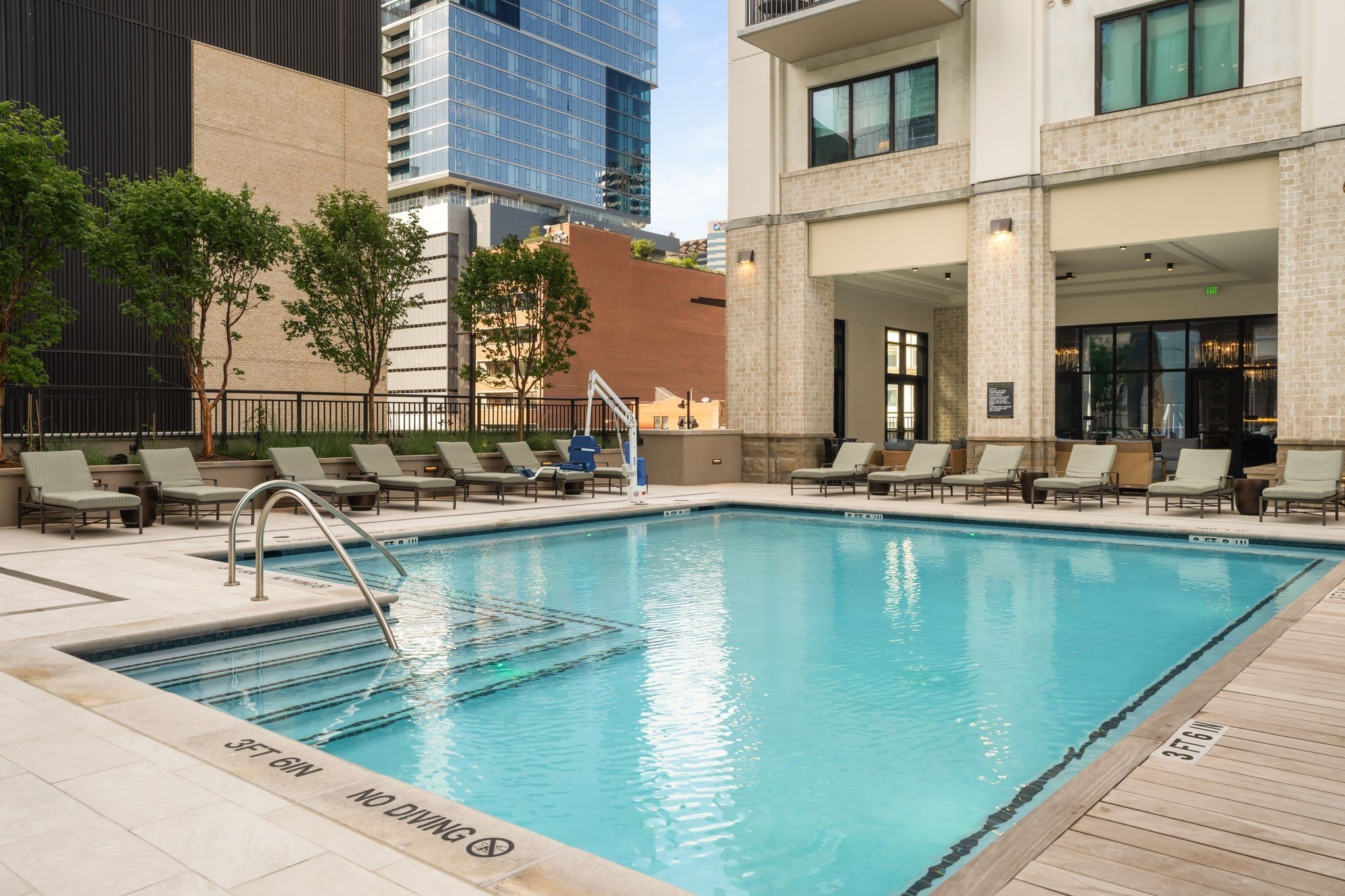 930 Commerce Street, Unit 30 Nashville, TN 37203 - Photo 25 of 45 a view of a swimming pool with outdoor seating