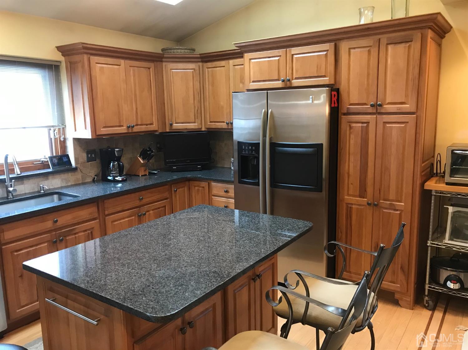 10 Wilcox Road New Brunswick, NJ 08901 - Photo 22 of 41 a kitchen with stainless steel appliances granite countertop a sink refrigerator and microwave