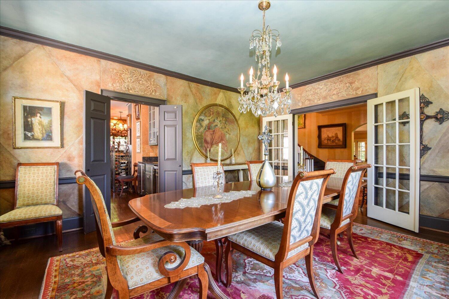 2412 Robin Hood Road Southeast Roanoke, VA 24014 - Photo 16 of 59 a view of a dining room with furniture and chandelier