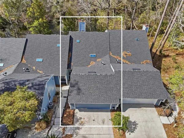 a aerial view of a house